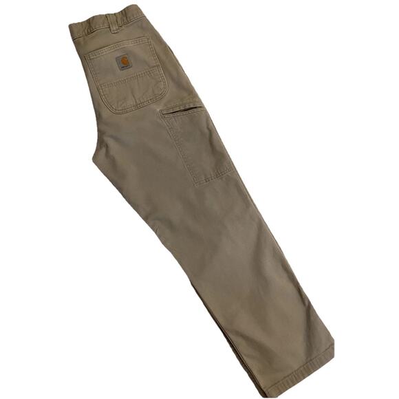 Carhartt Rugged Flex Relaxed Fit Canvas Work Pants Men's 32x30 Beige BN2291-M - Picture 6 of 16
